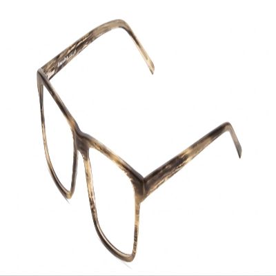 Calabria Esq 1527 Rectangular Reading Glasses +6.00 Brown Green Marble Men
