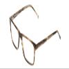 Calabria Esq 1527 Rectangular Reading Glasses +6.00 Brown Green Marble Men view 1