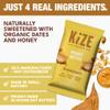 KiZE Energy Bars - Peanut Butter - 30-Count - Gluten Free, Non-GMO, and High Protein Meal Replacement Energy Bars, Clean and Simple Food Ingredients - 10g High Protein Snacks (30 Count) view 3