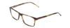 Calabria Esq 1527 Rectangular Blue Light Blocking Reading Glasses +2.25 Brown Green Marble Men view 1