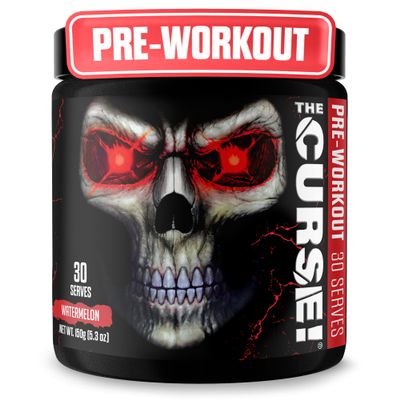 JNX SPORTS The Curse! Pre Workout Powder for Men & Women  30 Servings, Watermelon Flavor  Caffeine, L Citrulline, Beta Alanine & Creatine for Explosive Energy, Strength, Pump & Focus