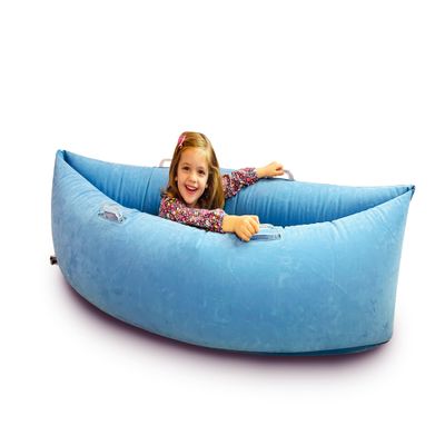 Henhecy Sensory Chair for Kids (Ages 6-12) - 60 inches Inflatable Sensory Peapod Provides Therapeutic Relief and Compression, ADHD Sensory Toys for Autistic Children - Air Pump Included