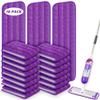 18 Pack Reusable Mop Pads Compatible with Swiffer PowerMop, Wood Floor Pads Microfiber Mop Replacement Refills Machine Washable for All Floor Surfaces view 1
