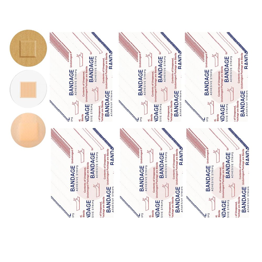 300pcs Adhesive Spot Bandage Three Styles Flexible Fabric Round Adhesive Bandages 0.87 Inch Diameter Beige Skin Round Bandage for Wound Care and Hides Skin Spots Ideal for Small Incisions