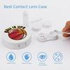 Basketball is Life Contact Lens Travel Kit Portable Cute Contact Box with Mirror for Daily Outdoor view 3