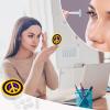 Tie Dye Peace Sign Contact Lens Travel Kit Portable Cute Contact Box with Mirror for Daily Outdoor view 4