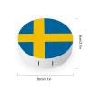 Flag of Sweden Contact Lens Travel Kit Portable Cute Contact Box with Mirror for Daily Outdoor, style view 2