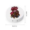 Tribal Rooster Design Contact Lens Travel Kit Portable Cute Contact Box with Mirror for Daily Outdoor view 2