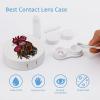 Tribal Rooster Design Contact Lens Travel Kit Portable Cute Contact Box with Mirror for Daily Outdoor view 3