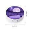 Purple Supermoon Contact Lens Travel Kit Portable Cute Contact Box with Mirror for Daily Outdoor view 2