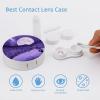 Purple Supermoon Contact Lens Travel Kit Portable Cute Contact Box with Mirror for Daily Outdoor view 3