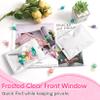 FUNFERY Mylar Resealable Bags Foil Packaging Bags with Clear Window,Zipper Pouch Smell Proof Bag for Food Storage,Cookies,Sample,Small Business,98 Pack(White,2.4x3.9inch) view 4