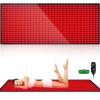 Red Light Therapy Mat Full Body, 71"x31" Red Light Blanket Infrared Light Therapy Heating Pad Super Large 1280 LEDs 660nm&850nm for Whole Body Pain Relief, Body Relax, Energy Recovery, Joint Repair view 1