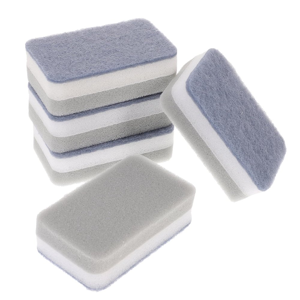 15pcs Three-Layer Scouring Sponge Non Scratch Cooking Utensils Sink Sponge Dish Scrubbers Dish Washing Scrub Kitchen for Pan Scouring Pads Pad