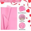 AORZIT 80 Sheets Pink Wrapping Tissue Paper, 14x20 Inch Bulk Packaging for Gift Bag, DIY Crafts, Baby Shower, Valentine's Day, Wedding, Christmas Party Decor view 3