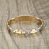 LinnaLove Fashion Shiny medical alert bracelet with Free Engraving Stainless steel Medical id bracelet for Women (Front-Gold, Inches, 7.50) view 3