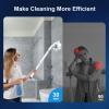 LABIGO Electric Spin Scrubber LA4 Pro, Dual Speed Bathroom Scrubber with Display & 6 Replacement Cleaning Heads, Cordless Power Scrubber with Adjustable & Detachable Handle for Bathroom Floor Tile view 4