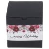 20pcs Black Gift Box, Wedding Gift Box Ideal Gift Package Floral Pattern 10x10cm Wedding Gift Box Bridesmaid Proposal Box view 4