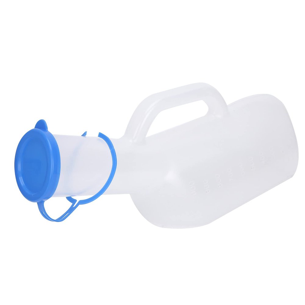 1000ML Large Capacity Plastic Urinal for Men - Portable Urine Pee Bottl Ideal for Elderly Bedridden Patients