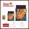 BTCOWZRV Christmas Linen Gift Wrap Bags Abstract patterned tropical Reusable Gift Wrapping Sack Xmas Candy Bags with Double Drawstrings Xmas Bag for Candy Wrapper Christmas Party view 4