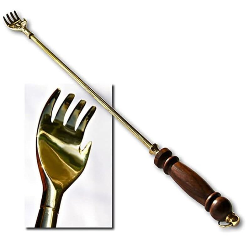 Aashita Creations Massage Tool - Back Scratcher - Wood Back Scratcher - Back Massager - Scratcher - Gift for Grandad - Practical Gift - Wooden Antique Gift