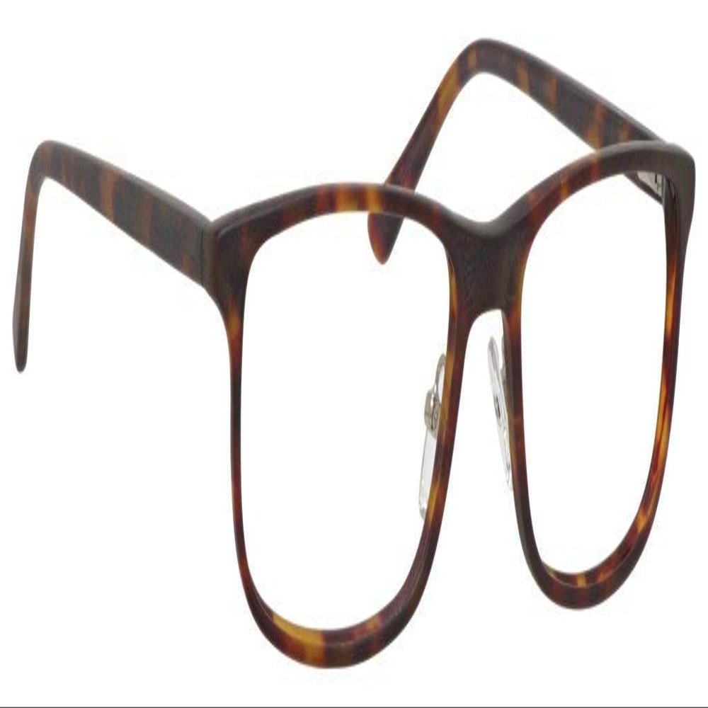 Calabria Esq 1531 Rectangular Reading Glasses +0.00 Tortoise Havana Brown Gold Men