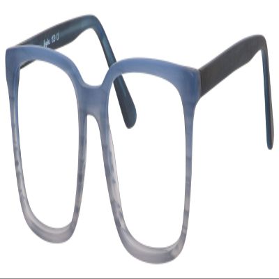 Calabria Esq 1529 Square Blue Light Blocking Reading Glasses +2.75 Blue Fade Men Women