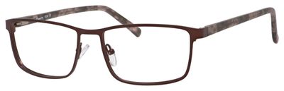 Calabria Esq 1534 Rectangular Blue Light Blocking Reading Glasses +1.00 Satin Brown Men Women