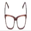 Calabria Esq 1558 Cat-Eye Reading Glasses +3.75 Matte Tortoise Havana Brown Men view 2