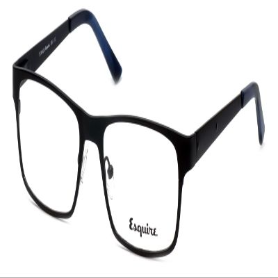 Calabria Esq 8651 Rectangular Blue Light Blocking Reading Glasses +2.00 Black Men