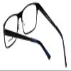 Calabria Esq 8651 Rectangular Blue Light Blocking Reading Glasses +2.00 Black Men view 4