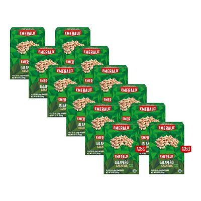 Emerald Nuts, Jalapeo Cashews, 15 Oz (Pack of 12)