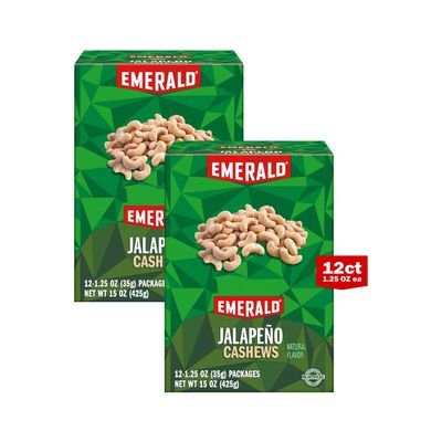Emerald Nuts, Jalapeo Cashews, 15 oz. (Pack of 2)
