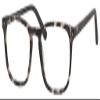 Calabria Esq 1556 Square Reading Glasses +3.00 Black Grey Marble Men Women view 1