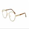 Calabria Flex Collection KIDS 57 Oval Blue Light Blocking Reading Glasses +2.00 Gold Amber Brown Girls 44mm view 1