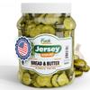 Jersey Pickles - Bread and Butter Pickled Chips (Half Gallon) - Fresh, Keto-Friendly, and Perfect for Snacks, Sandwiches, or Salads  The perfect Pickle Jars Cornichon for Families or Gatherings view 1