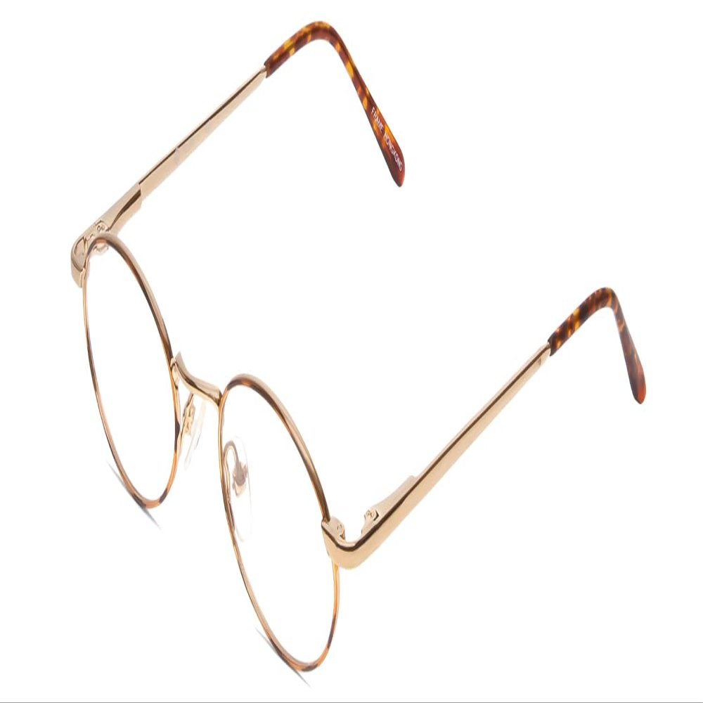 Calabria Flex Collection KIDS 53 Oval Reading Glasses +2.25 Gold/Demi Tortoise Havana Amber Girls