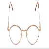 Calabria Flex Collection KIDS 53 Oval Reading Glasses +2.25 Gold/Demi Tortoise Havana Amber Girls view 2