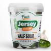 Jersey Pickles - Half Sour (Quart) - Fresh, Keto-Friendly, and Perfect for Snacks, Sandwiches, or Salads  The perfect Pickle Jars Cornichon for Families or Gatherings view 1