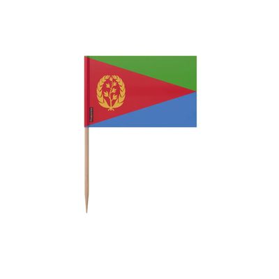 Pixelforma Eritrea Flag Toothpicks in Various Sizes 100 Pieces 8 cm