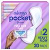 Always Pocket Flexfoam Pads, Size 2, Heavy, with Wings, 20 Count view 1
