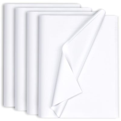 130 Sheets 20"x14" White Tissue Paper for Gift Bags Christmas Weddings Birthday Arts Craft Party Decoration