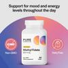 PureFormulas Methylfolate 800 mcg  Active B9 (5-MTHF) for Cardiovascular, Nerve & Mood Health, Non-GMO Vegetarian Tablets, 60 Count view 3
