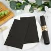 BUCLA 200-Count 3-Ply Disposable Black Napkins - Black Paper Napkins Premium Quality - Halloween Dinner Napkins Soft, Absorbent for Kitchen, Parties, Weddings, Halloween &New Year view 4