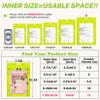 100 Pcs Resealable Mylar Bags with Frosted Clear Window Bags Packaging Bag Foil Pouch Zipper Bag for Food Self Sealing Storage Supplies (7.08x10.24 inches, Green) view 2