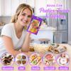 100 Pcs Resealable Mylar Bags with Frosted Clear Window Bags Packaging Bag Foil Pouch Zipper Bag for Food Self Sealing Storage Supplies (4.72x7.87 inches, Purple) view 3