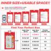 ANZNKU 100Pcs Red Mylar Bags, Resealable Smell Proof Zip Goodie Baggies view 2