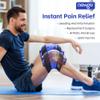 NEWGO Ice Pack for Knees Injuries Reusable, 2 Pack Knee Ice Pack Wraps Around Entire Knees for Replacement Surgery Recovery, Gel Cold Pack Wrap for Meniscus Tear, ACL, Swelling Pain Relief - Blue view 2