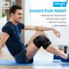 NEWGO Ice Pack for Knee Injuries Reusable, Knee Ice Pack Wrap Around Entire Knees for Replacement Surgery Recovery, Gel Cold Pack Wrap for Meniscus Tear, ACL, Swelling Pain Relief - Black view 2