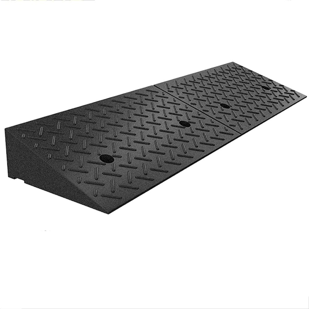Wheelchair Ramp Rubber Wheelchair Ramp Non-Slip Threshold Ramp Portable Kerb Ramps Stabilized Handicap Ramps Indoor Outdoor Scooter Ramp Anti-Slip